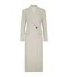 Brunello Cucinelli Wool Coat Peak Lapels In Neutrals