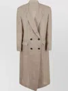 BRUNELLO CUCINELLI TAILORED WOOL COAT WITH SOPHISTICATED DESIGN