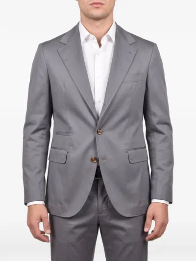 Brunello Cucinelli Tailored-fit Blazer In Gray