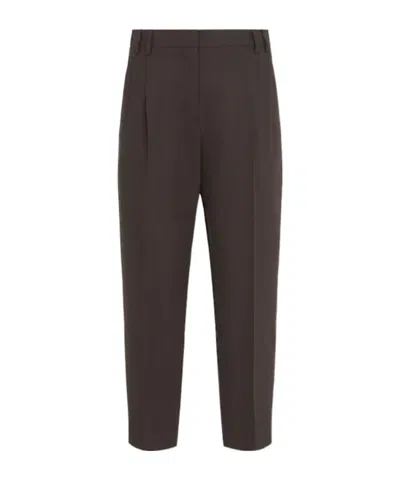 Brunello Cucinelli Tailoring Straight Pants In Black