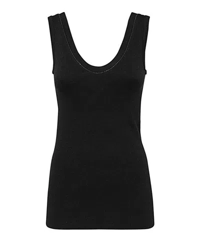 Brunello Cucinelli Tank Top In Black
