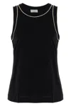 Brunello Cucinelli Monile Sleeveless Crew Neck Tank Top