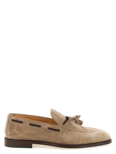 Brunello Cucinelli Tapered Calfskin Loafer In Multi