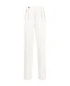 Brunello Cucinelli Tapered Chino Trousers In White
