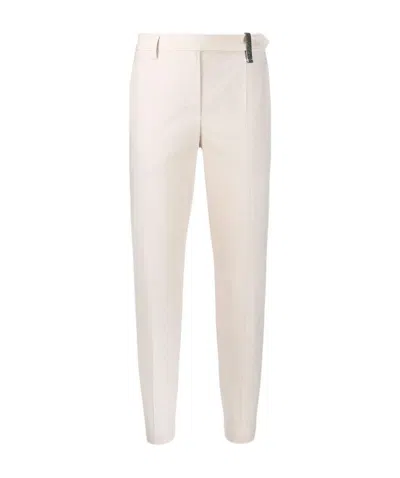 Brunello Cucinelli Tapered Cigarette Trousers In Neutral