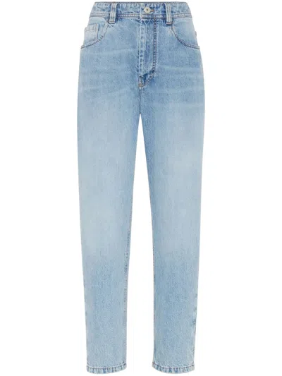 Brunello Cucinelli Tapered Jeans In Blue