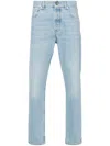 Brunello Cucinelli Stonewashed Cotton Denim Jeans In Blue