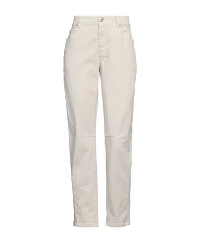 Brunello Cucinelli Tapered Jeans In White
