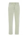 BRUNELLO CUCINELLI TAPERED JEANS WITH PATCH