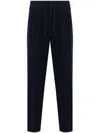 Brunello Cucinelli Tapered-leg Corduroy Track Pants In Blue