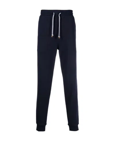 Brunello Cucinelli Tapered-leg Track Pants In Black