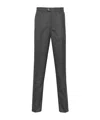 Brunello Cucinelli Dark Grey Classic Trousers In Black