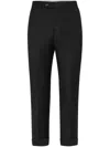 Brunello Cucinelli Tapered-leg Wool Trousers In Black