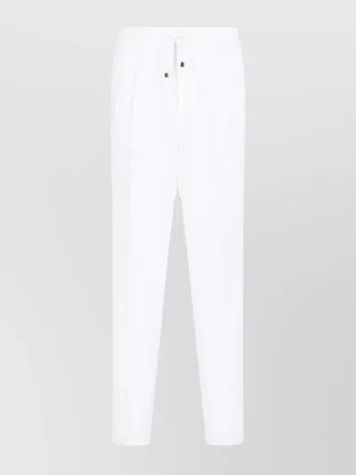 BRUNELLO CUCINELLI TAPERED LINEN COTTON PANTS
