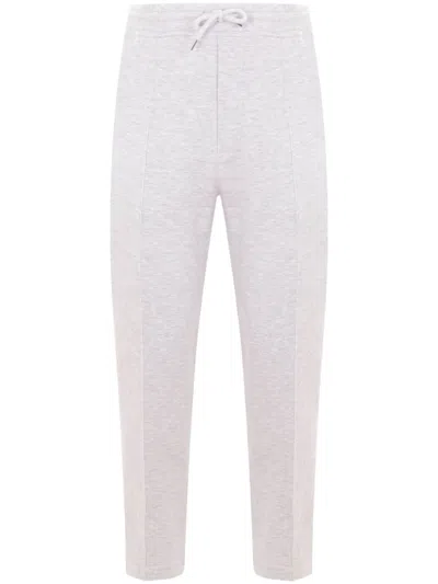 Brunello Cucinelli Drawstring Waist Cotton Blend Sweatpants In Pink
