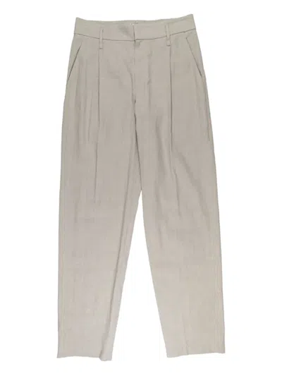 Brunello Cucinelli Tapered Trousers In Gray