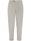 Brunello Cucinelli Men's Garment-dyed Leisure Fit Trousers In 中性色