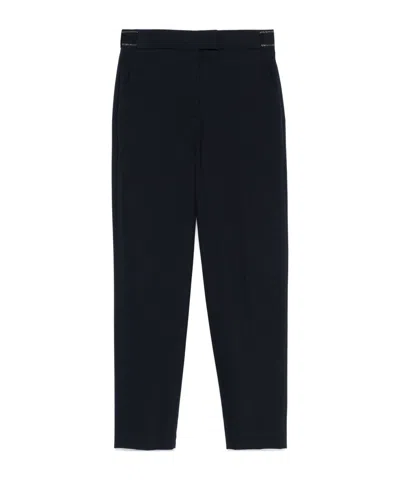 Brunello Cucinelli Tapered Trousers In Black