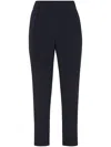 Brunello Cucinelli Tapered Cropped Trousers In Blue