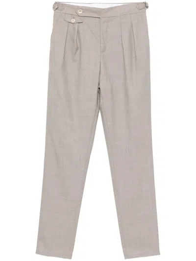 Brunello Cucinelli Klassische Tapered-hose In Braun