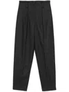 Brunello Cucinelli High-waist Wide-leg Tailored Trousers In Grey