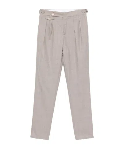 Brunello Cucinelli Tapered Trousers In Neutral