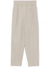 Brunello Cucinelli Tapered Trousers In Neutrals
