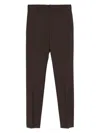 Brunello Cucinelli Tapered Wool Trousers In Black