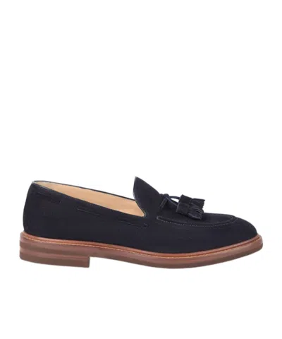 BRUNELLO CUCINELLI BRUNELLO CUCINELLI TASSEL DETAILED ALMOND-TOE LOAFERS