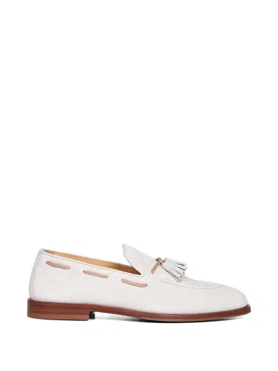 Brunello Cucinelli Tassel Leather Loafers In Pink