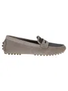 Brunello Cucinelli Taupe Moccasin With Rubber Studs In Neutrals