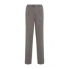 Brunello Cucinelli Pleated Front Trousers Straight Leg Design In Gray