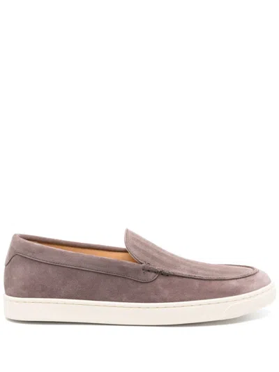 BRUNELLO CUCINELLI TAUPE SUEDE LOAFERS
