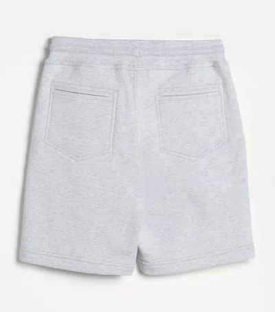 Brunello Cucinelli Kids' Techno Cotton Bermuda Shorts In Gray
