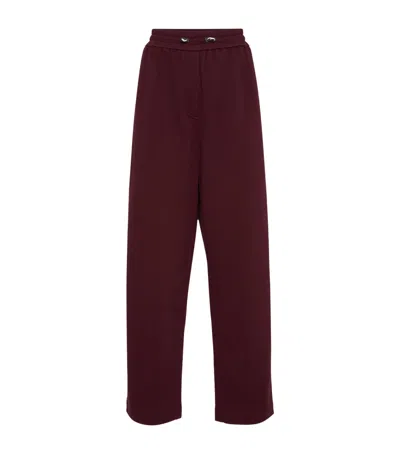 BRUNELLO CUCINELLI TECHNO COTTON-BLEND PIQUÉ TRACK TROUSERS