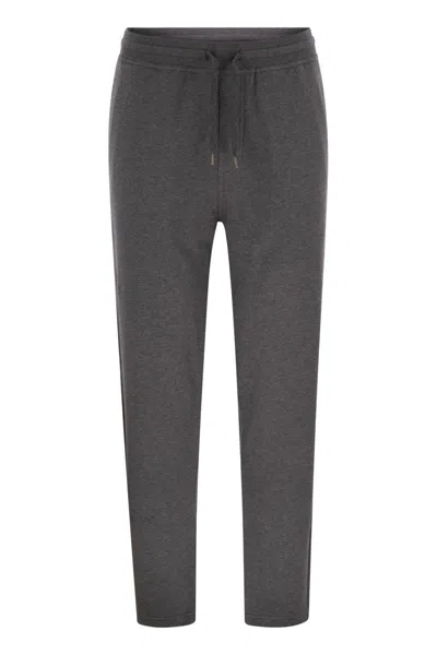 BRUNELLO CUCINELLI BRUNELLO CUCINELLI TECHNO COTTON FLEECE TROUSERS