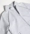 Brunello Cucinelli Techno Cotton High-neck Zip Sweatshirt In Gray