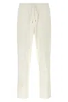Brunello Cucinelli Techno Cotton Joggers Pants White In White