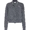Brunello Cucinelli Logo-embroidered Cardigan Sweatshirt In Lead