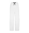 Brunello Cucinelli Techno Cotton Piqué Track Trousers In Orange