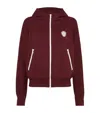 Brunello Cucinelli Pique Sweatshirt With Logo In Burgundy