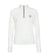 Brunello Cucinelli Techno Piqué Half-zip Sweatshirt In White