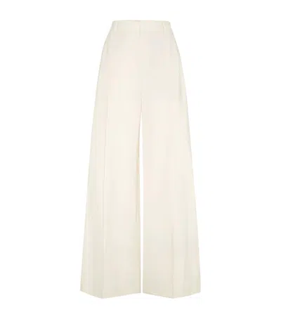Brunello Cucinelli Techno Poplin Loose Trousers In Beige