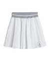 Brunello Cucinelli Techno Poplin Skirt In White