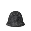 Brunello Cucinelli Techno Raffia Bucket Hat In Black