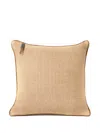Brunello Cucinelli Techno Raffia Cushion In Brown