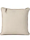 Brunello Cucinelli Techno Raffia Cushion In Neutrals