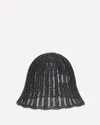 Brunello Cucinelli Techno Raffia Hat In Black