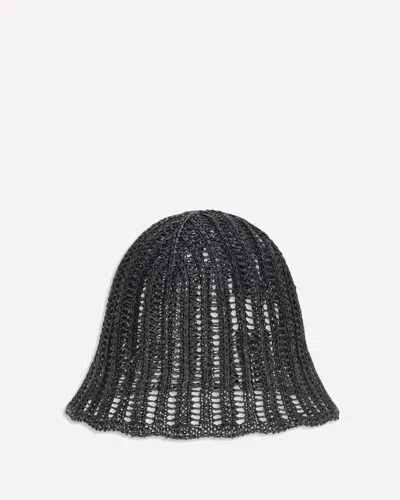 Brunello Cucinelli Techno Raffia Hat In Black