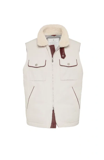 BRUNELLO CUCINELLI BRUNELLO CUCINELLI TECHNO SATIN DOWN VEST
